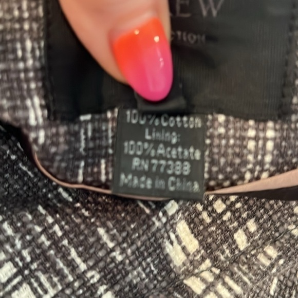 J Crew Contessa Blazer Tweed Double Breasted Raw Edges Size 8 Cotton - Picture 9 of 11